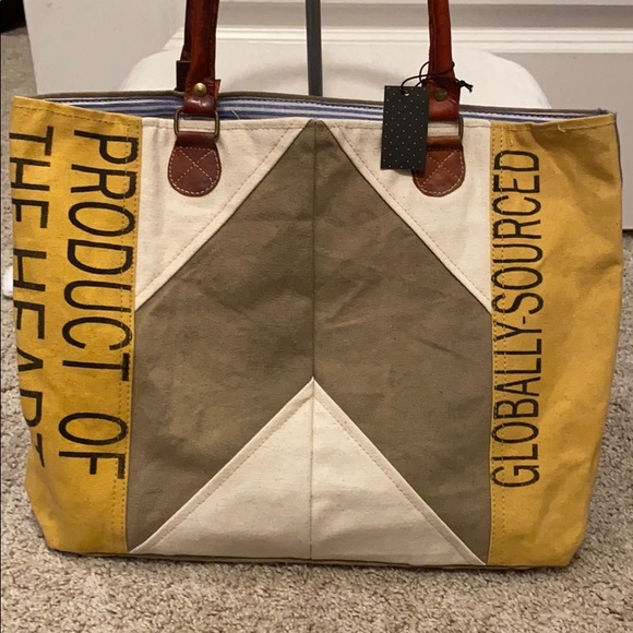 🆕K&K Canvas+Leather Handle Large Tote Bag♥️ - Picture 2 of 12